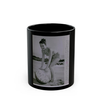 Terry Moore #571 (Vintage Female Icon) Black Coffee Mug-11oz-Go Mug Yourself