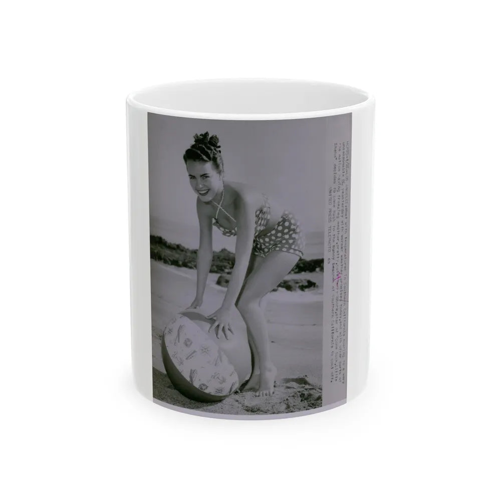 Terry Moore #571 (Vintage Female Icon) White Coffee Mug-11oz-Go Mug Yourself