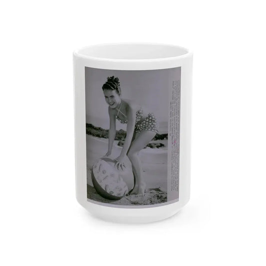 Terry Moore #571 (Vintage Female Icon) White Coffee Mug 15oz - Go Mug Yourself