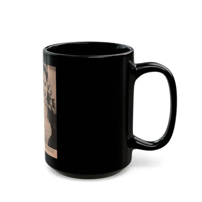 Terry Moore #575 - Magazine Page circa 50's (Vintage Female Icon) Black Coffee Mug - Go Mug Yourself