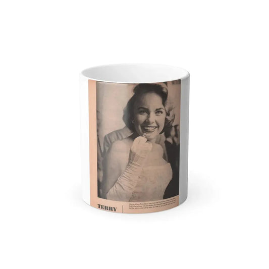 Terry Moore #575 - Magazine Page circa 50's (Vintage Female Icon) Color Changing Mug 11oz 11oz - Go Mug Yourself