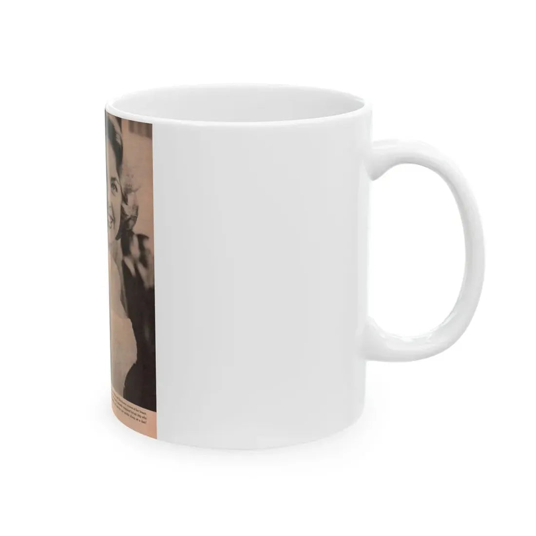 Terry Moore #575 - Magazine Page circa 50's (Vintage Female Icon) White Coffee Mug - Go Mug Yourself