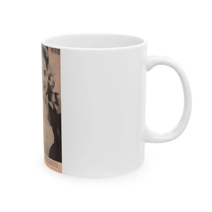 Terry Moore #575 - Magazine Page circa 50's (Vintage Female Icon) White Coffee Mug - Go Mug Yourself