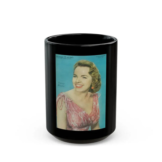 Terry Moore #577 - Sunday News Mag. Cover (Vintage Female Icon) Black Coffee Mug 15oz - Go Mug Yourself
