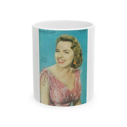 Terry Moore #577 - Sunday News Mag. Cover (Vintage Female Icon) White Coffee Mug 11oz - Go Mug Yourself