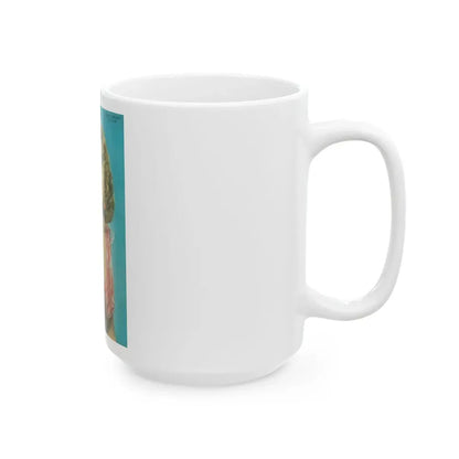 Terry Moore #577 - Sunday News Mag. Cover (Vintage Female Icon) White Coffee Mug - Go Mug Yourself