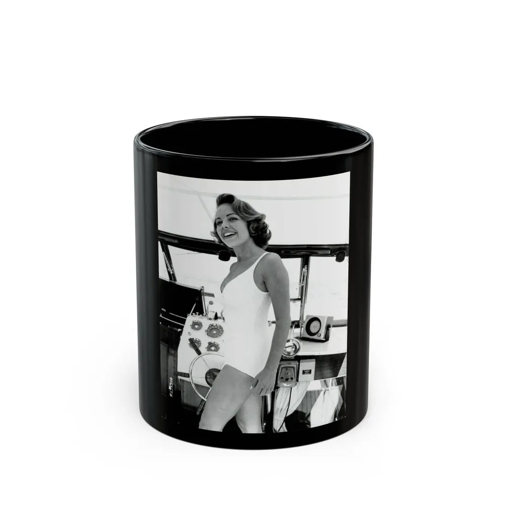 Terry Moore #578 (Vintage Female Icon) Black Coffee Mug-11oz-Go Mug Yourself