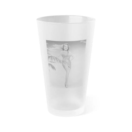 Terry Moore #58 (Vintage Female Icon) Frosted Pint Glass 16oz-16oz-Frosted-Go Mug Yourself