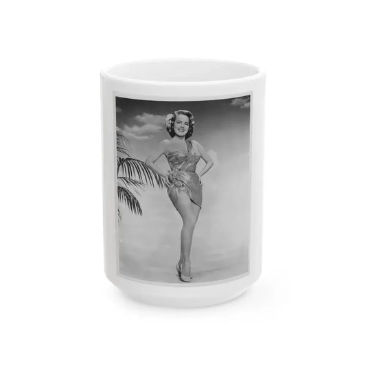 Terry Moore #58 (Vintage Female Icon) White Coffee Mug 15oz - Go Mug Yourself