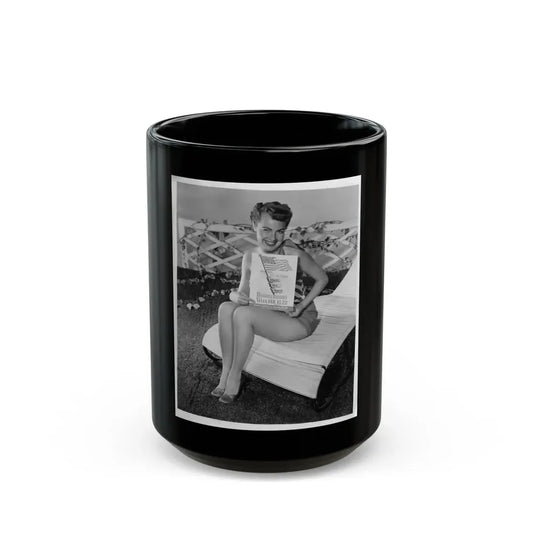 Terry Moore #582 (Vintage Female Icon) Black Coffee Mug 15oz - Go Mug Yourself
