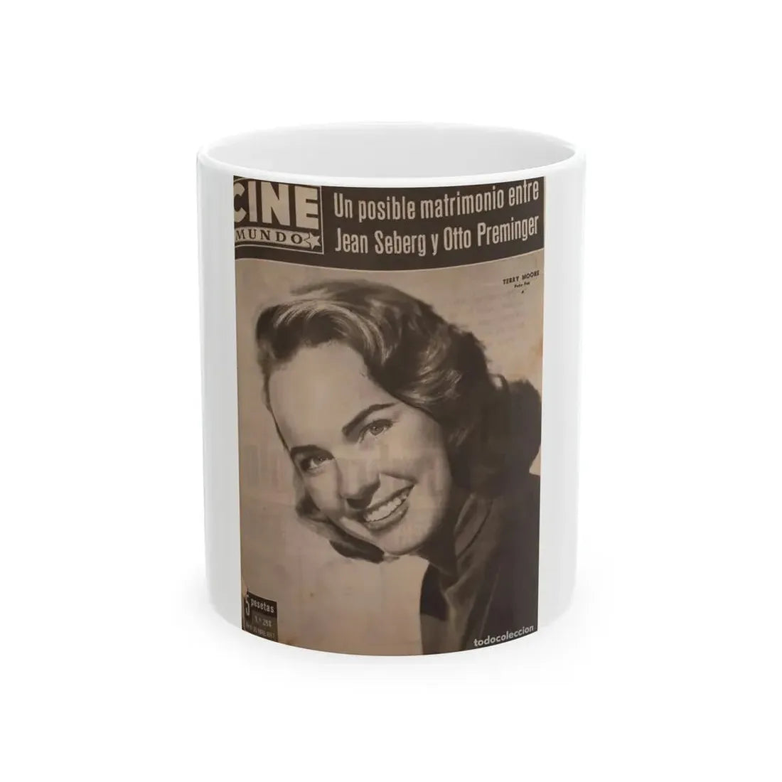 Terry Moore #583 - Mag. Cover (Vintage Female Icon) White Coffee Mug 11oz - Go Mug Yourself