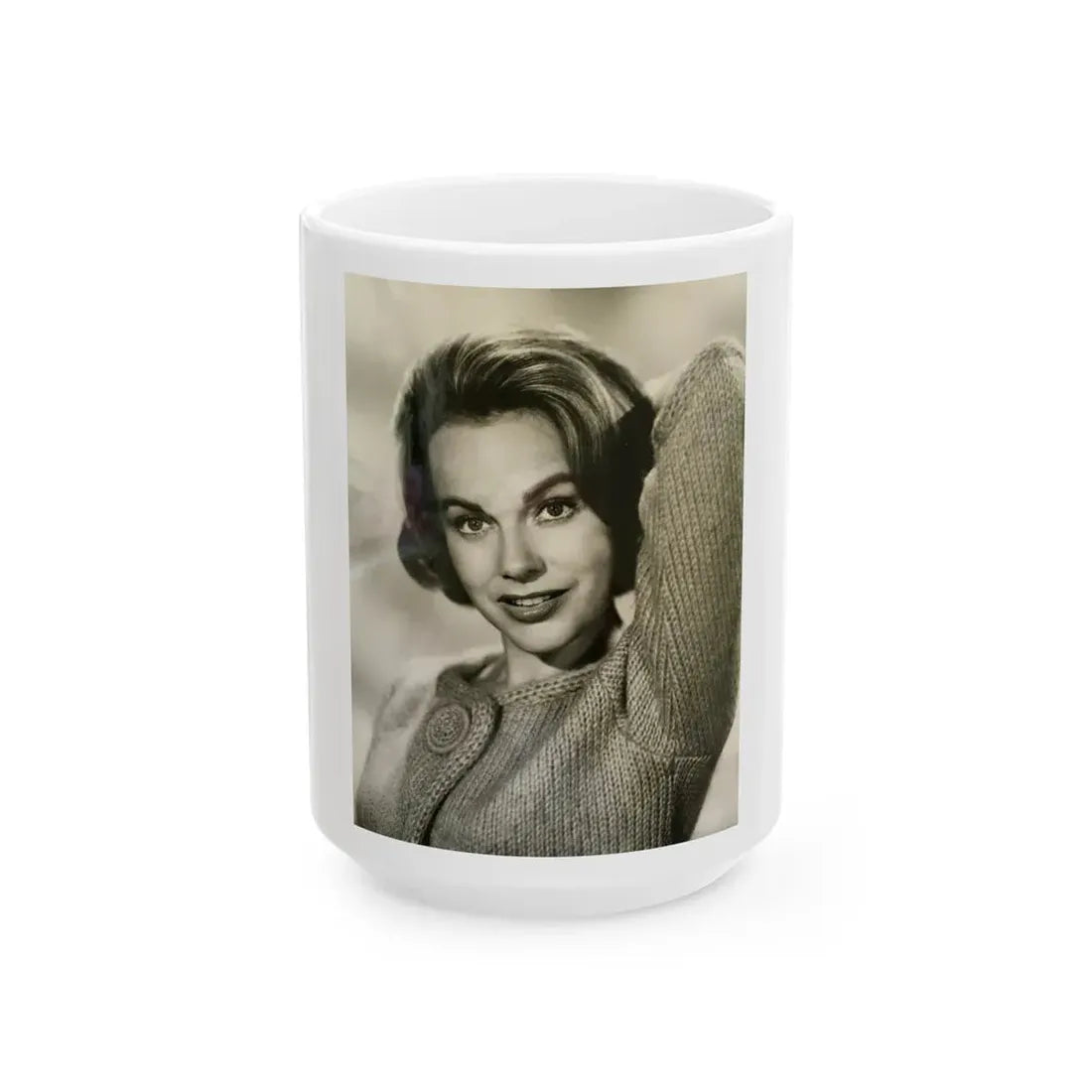 Terry Moore #587 (Vintage Female Icon) White Coffee Mug 15oz - Go Mug Yourself