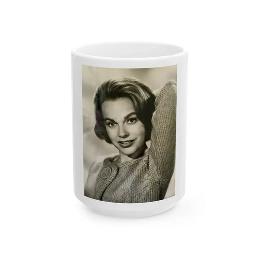 Terry Moore #587 (Vintage Female Icon) White Coffee Mug 15oz - Go Mug Yourself