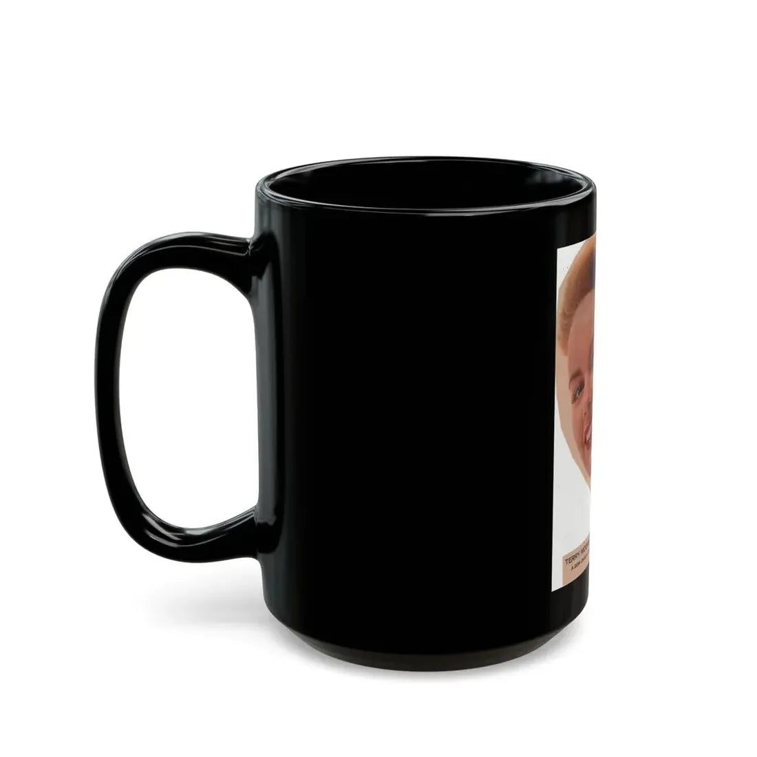 Terry Moore #591 - 5.5x8 Magazine Page Photo Clipping (Vintage Female Icon) Black Coffee Mug - Go Mug Yourself