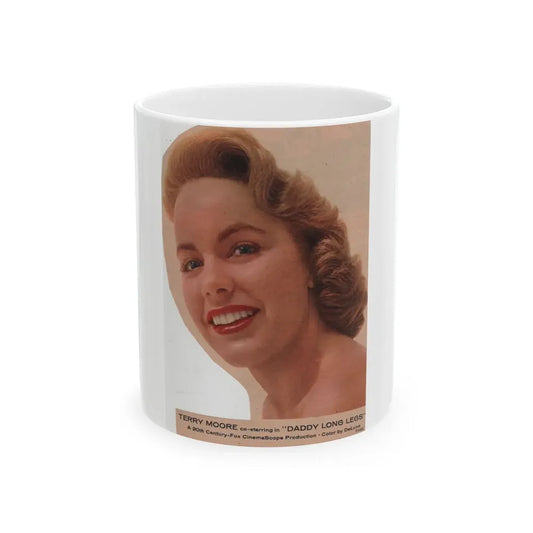 Terry Moore #591 - 5.5x8 Magazine Page Photo Clipping (Vintage Female Icon) White Coffee Mug 11oz - Go Mug Yourself