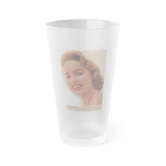 Terry Moore #591 - 5.5x8 Magazine Page Photo Clipping (Vintage Female Icon) Frosted Pint Glass 16oz-16oz-Frosted-Go Mug Yourself
