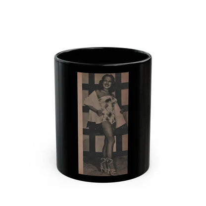Terry Moore #592 - Magazine Page Photo (Vintage Female Icon) Black Coffee Mug 11oz - Go Mug Yourself