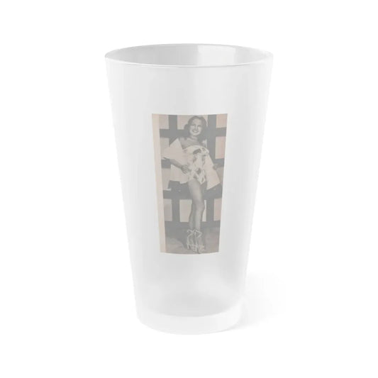 Terry Moore #592 - Magazine Page Photo (Vintage Female Icon) Frosted Pint Glass 16oz 16oz Frosted - Go Mug Yourself