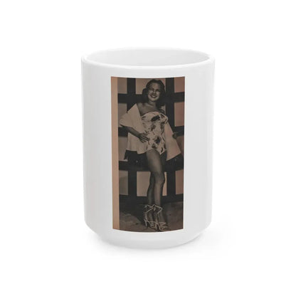 Terry Moore #592 - Magazine Page Photo (Vintage Female Icon) White Coffee Mug 15oz - Go Mug Yourself