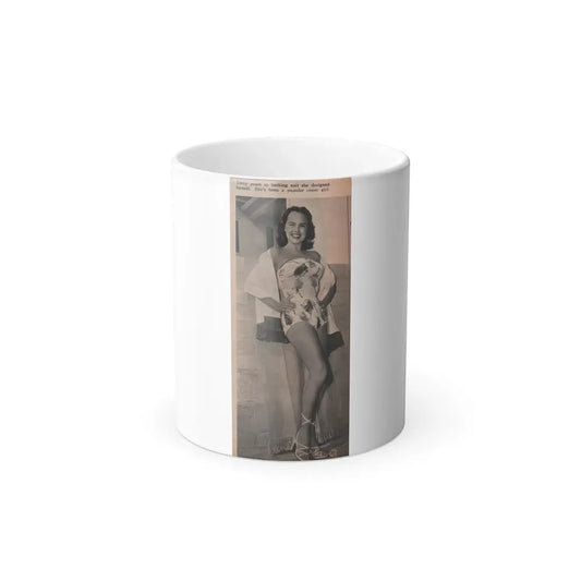 Terry Moore #593 - 3x7 Magazine Page Photo Clipping (Vintage Female Icon) Color Changing Mug 11oz 11oz - Go Mug Yourself