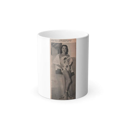 Terry Moore #593 - 3x7 Magazine Page Photo Clipping (Vintage Female Icons) Color Changing Mug 11oz-11oz-Go Mug Yourself