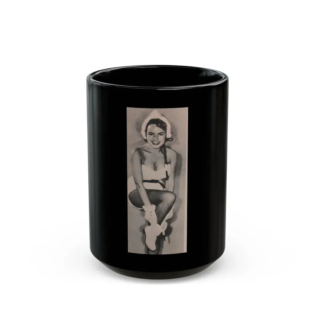 Terry Moore #595 - 2x4.5 Magazine Page Photo Clipping (Vintage Female Icon) Black Coffee Mug 15oz - Go Mug Yourself
