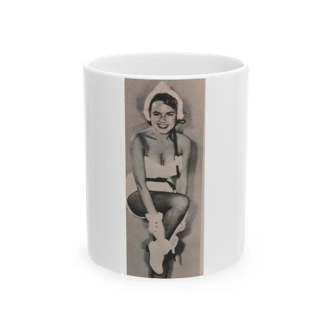 Terry Moore #595 - 2x4.5 Magazine Page Photo Clipping (Vintage Female Icon) White Coffee Mug 11oz - Go Mug Yourself