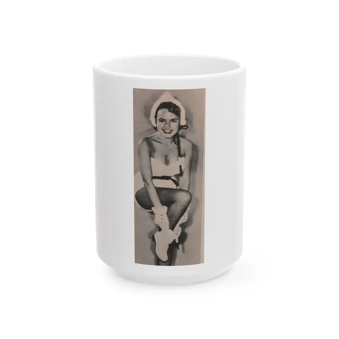 Terry Moore #595 - 2x4.5 Magazine Page Photo Clipping (Vintage Female Icon) White Coffee Mug 15oz - Go Mug Yourself