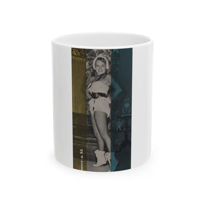 Terry Moore #596 - 3x5.5 Magazine Page Photo Clipping (Vintage Female Icon) White Coffee Mug 11oz - Go Mug Yourself