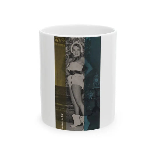 Terry Moore #596 - 3x5.5 Magazine Page Photo Clipping (Vintage Female Icon) White Coffee Mug 11oz - Go Mug Yourself