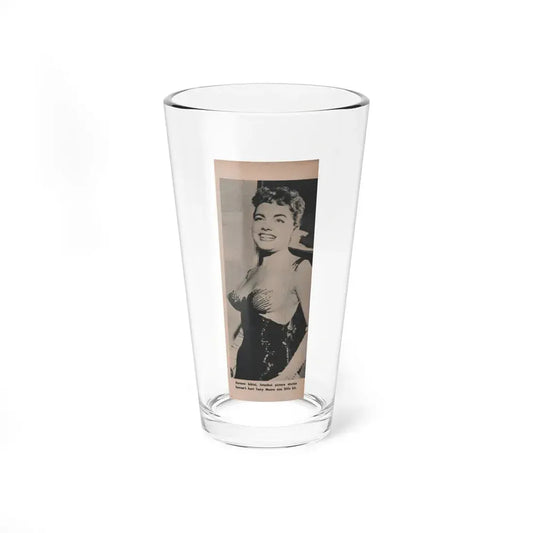 Terry Moore #597 - Picture Digest Mag. Dec. '56 - 1 B&W Photo (Vintage Female Icon) Pint Glass 16oz 16oz - Go Mug Yourself