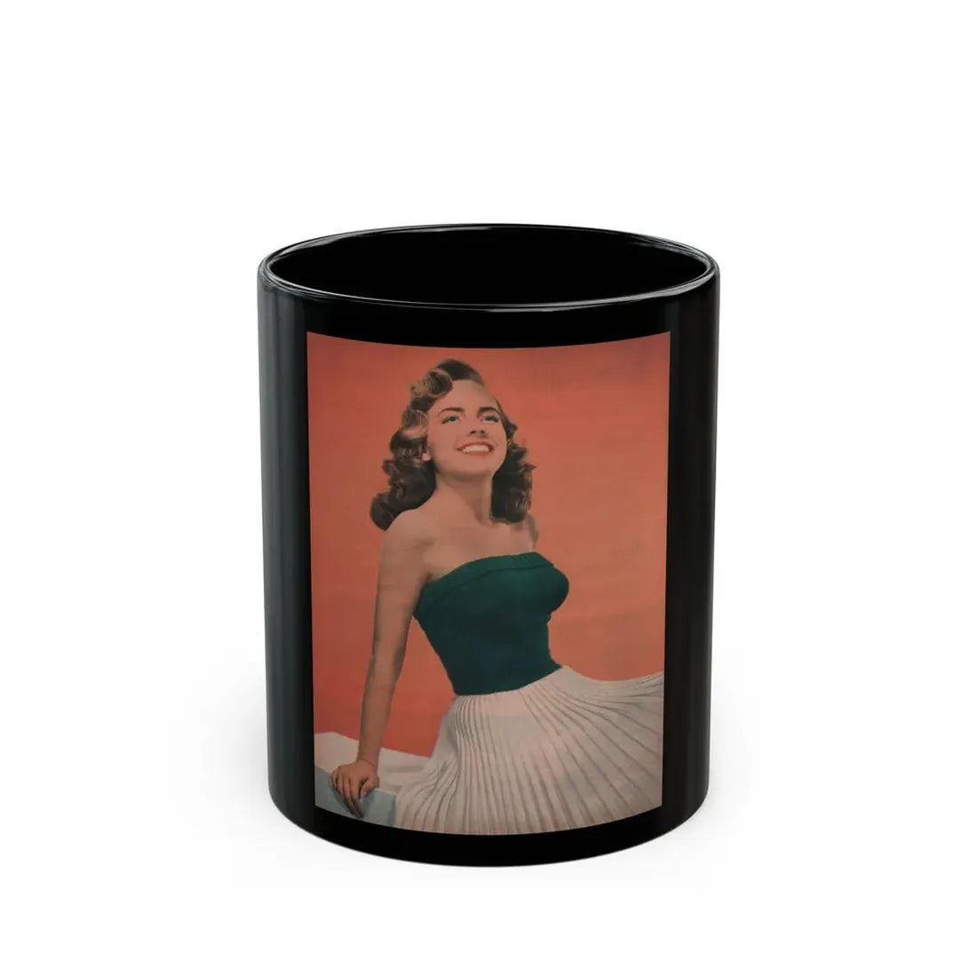 Terry Moore #598 - 8x10.75 Magazine Page Photo (Vintage Female Icon) Black Coffee Mug 11oz - Go Mug Yourself