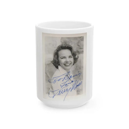 Terry Moore #599 (Vintage Female Icon) White Coffee Mug 15oz - Go Mug Yourself