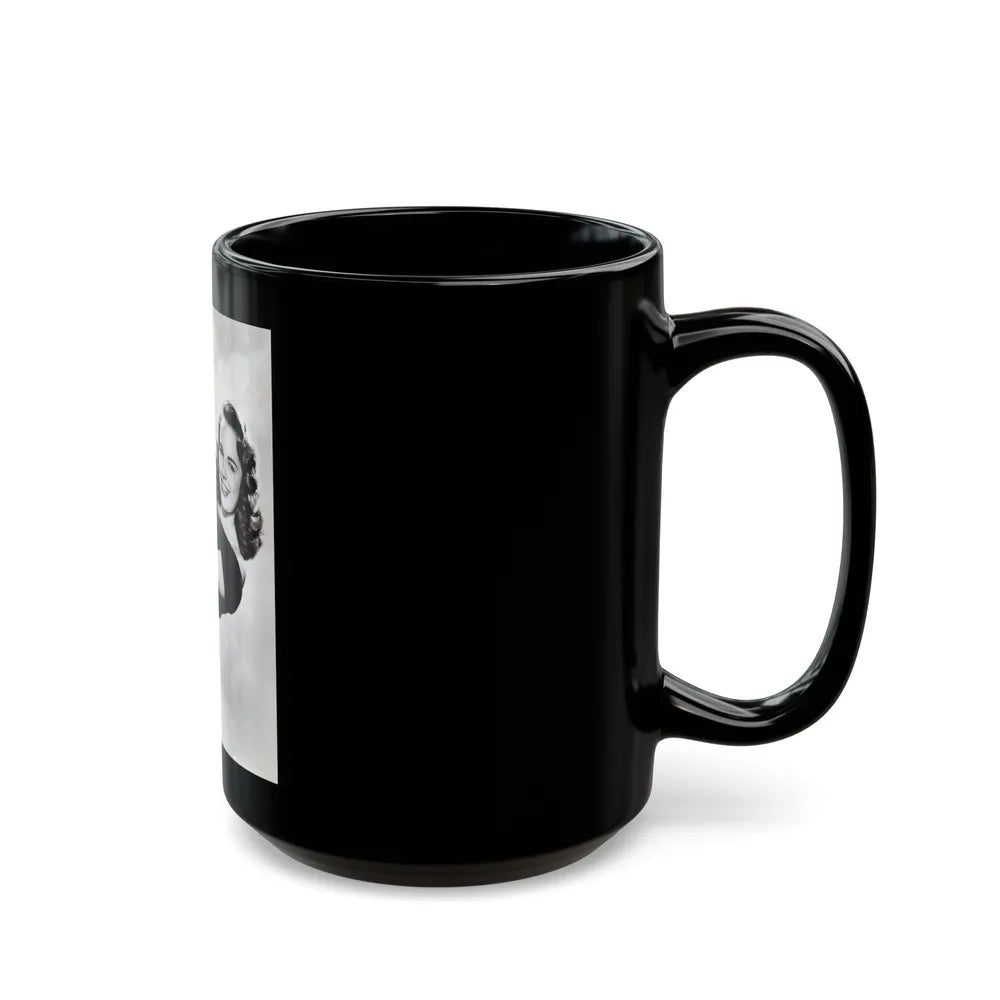 Terry Moore #607 (Vintage Female Icon) Black Coffee Mug-Go Mug Yourself