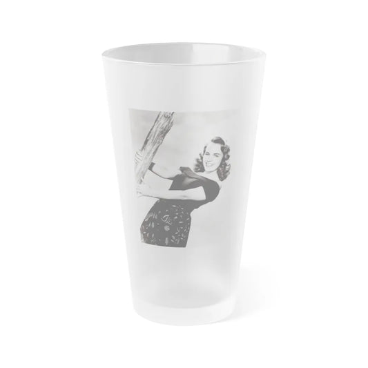 Terry Moore #607 (Vintage Female Icon) Frosted Pint Glass 16oz-16oz-Frosted-Go Mug Yourself