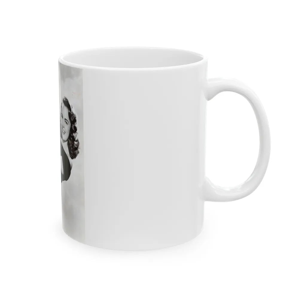 Terry Moore #607 (Vintage Female Icon) White Coffee Mug-Go Mug Yourself