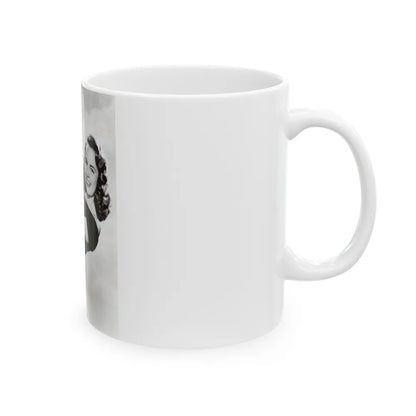 Terry Moore #607 (Vintage Female Icon) White Coffee Mug-Go Mug Yourself