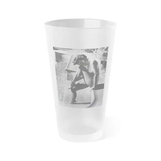 Terry Moore #608 (Vintage Female Icon) Frosted Pint Glass 16oz-16oz-Frosted-Go Mug Yourself
