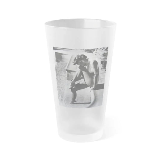 Terry Moore #608 (Vintage Female Icon) Frosted Pint Glass 16oz 16oz Frosted - Go Mug Yourself