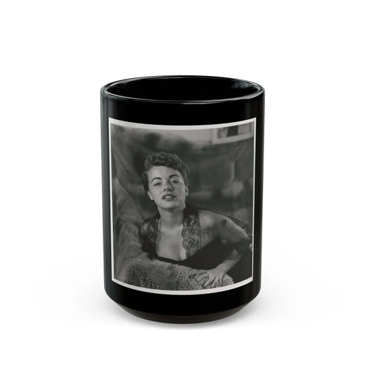 Terry Moore #610 (Vintage Female Icon) Black Coffee Mug-15oz-Go Mug Yourself