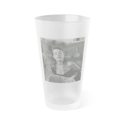 Terry Moore #610 (Vintage Female Icon) Frosted Pint Glass 16oz-16oz-Frosted-Go Mug Yourself