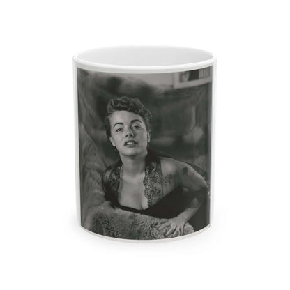 Terry Moore #610 (Vintage Female Icon) White Coffee Mug-11oz-Go Mug Yourself