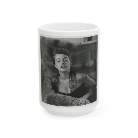 Terry Moore #610 (Vintage Female Icon) White Coffee Mug 15oz - Go Mug Yourself
