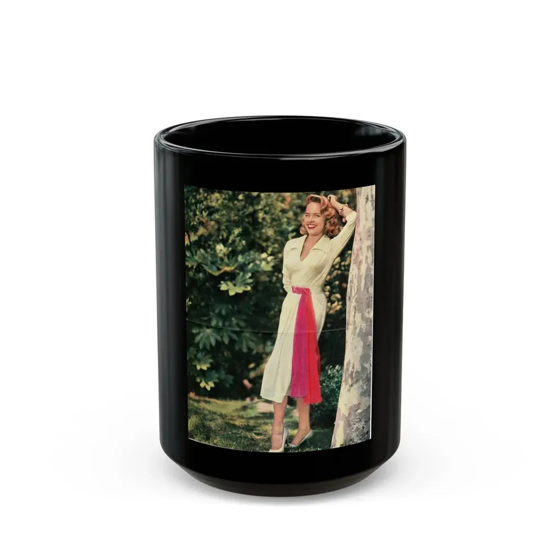 Terry Moore #616 (Vintage Female Icon) Black Coffee Mug 15oz - Go Mug Yourself