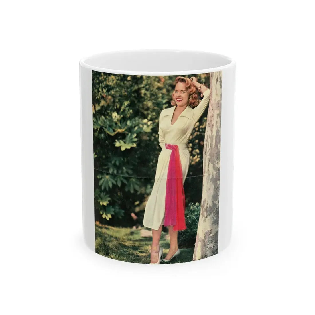 Terry Moore #616 (Vintage Female Icon) White Coffee Mug 11oz - Go Mug Yourself