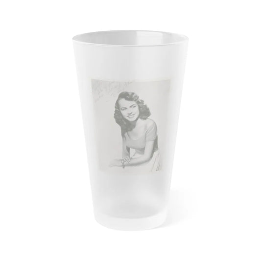 Terry Moore #619 (Vintage Female Icon) Frosted Pint Glass 16oz-16oz-Frosted-Go Mug Yourself