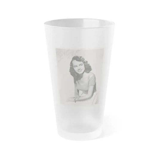 Terry Moore #619 (Vintage Female Icon) Frosted Pint Glass 16oz 16oz Frosted - Go Mug Yourself