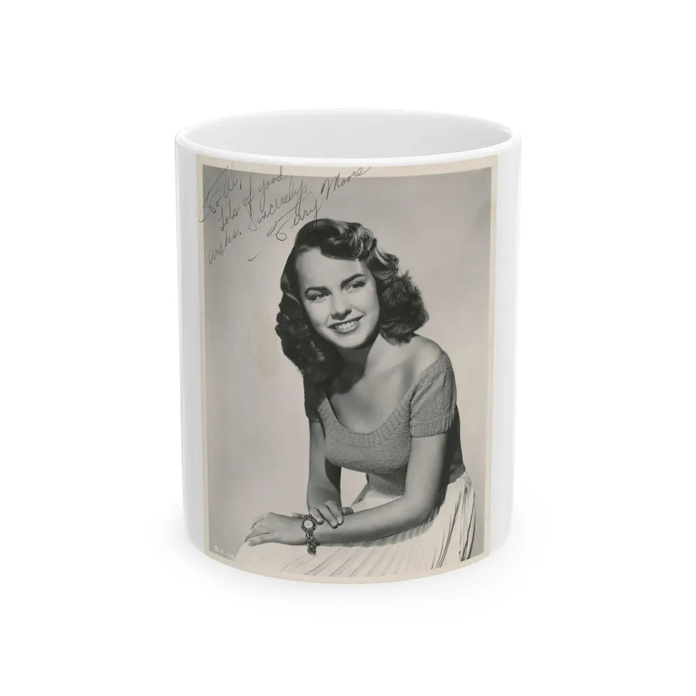 Terry Moore #619 (Vintage Female Icon) White Coffee Mug-11oz-Go Mug Yourself