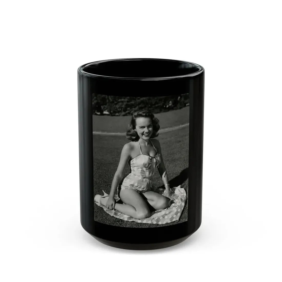 Terry Moore #630 (Vintage Female Icon) Black Coffee Mug 15oz - Go Mug Yourself
