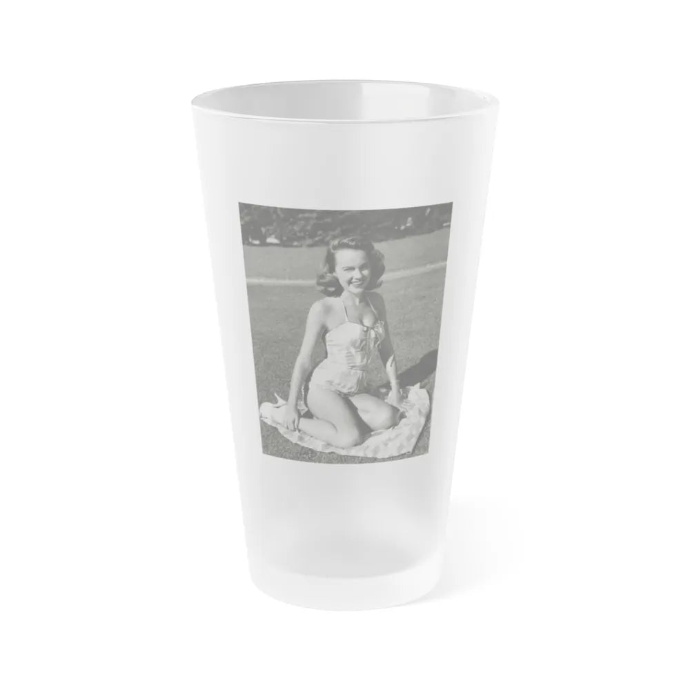Terry Moore #630 (Vintage Female Icon) Frosted Pint Glass 16oz-16oz-Frosted-Go Mug Yourself